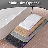 wyewye Mikrofaser Badematte, 2 cm dicke Badteppich, super saugfähig, super saugfähige Badematte, 60 x 90 cm, Farbe Blau