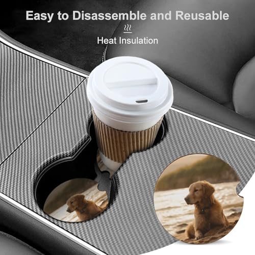 Portavasos para Carro con Diseño Retriever, 2 Piezas miniatura 4