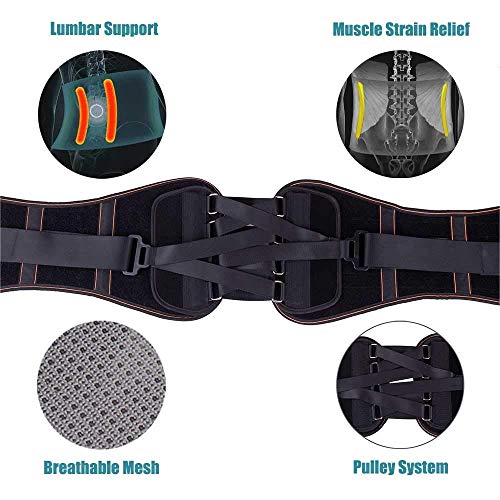 image for King of Kings Lower Back Brace Pain Relief with Pulley System - Lumbar