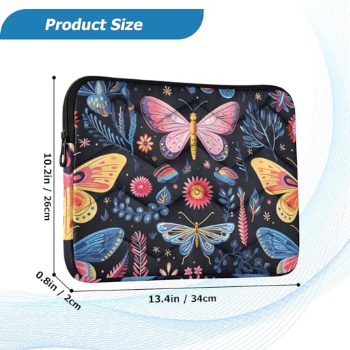 Funda para Laptop 13-14 pulgadas con Diseño de Mariposas miniatura 3