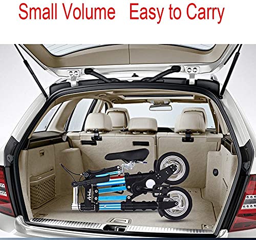 Mini Opvouwbare Fiets 8 Inch Draagbare Vouwfiets Ultra Lichte Volwassen Student Opvouwbare Carrier Fiets Voor Sport… - Afbeelding 6