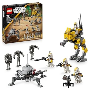 LEGO Star Wars 75431 La Revanche des Sith Pack de Combat du 327ème Corps d Armée - Jouet Collector - 4 Minifigurines  3 Figurines de Droïdes de Combat & 1 at-RT - Cadeau pour Garçon ou Fan dès 7 Ans
