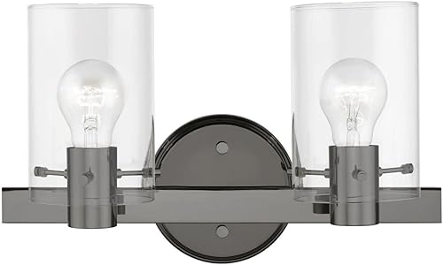 Livex Munich - 2 Light Bath Vanity in Contemporary Style-8.5 Inches Tall and 14.