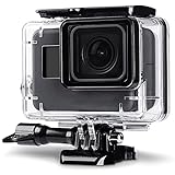 Trehapuva Underwater Housing Case Compatible with GoPro Hero(2018)/GoPro Hero7 Black/6/5 Waterproof Case Diving Protective Housing Shell Replacement Cover with Bracket for Go Pro Camera Accessories