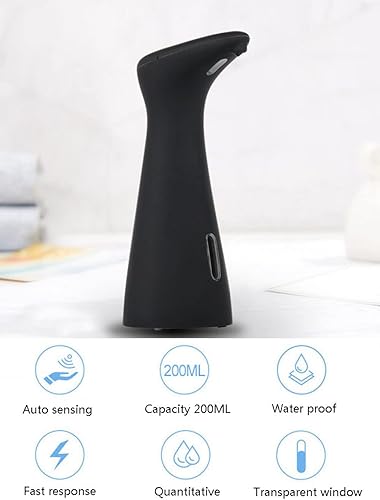Miniatura 2 de Dispensador de jabón, dispensador automático sin contacto para encimera de cocina con sensor de movimiento infrarrojo, clasificación impermeable