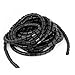 6.5M Flexible Black PE Polyethylene Spiral Cable Wire Wrap Tube 12mm