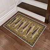 Benissimo Softwoven Rug, 24"x36" Front Door Mat, 85% Cotton Accent Area Rugs, Funny Animal Printed,