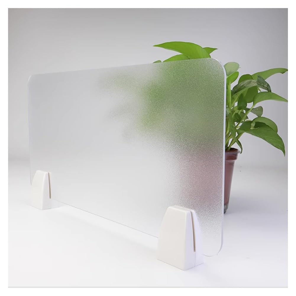 GDMDPTE Portable Acrylic Privacy Screen Freestanding Visual Distraction Panel Office Room Divider for Home & Workspace (120x30cm) Enhance Focus and Privacy