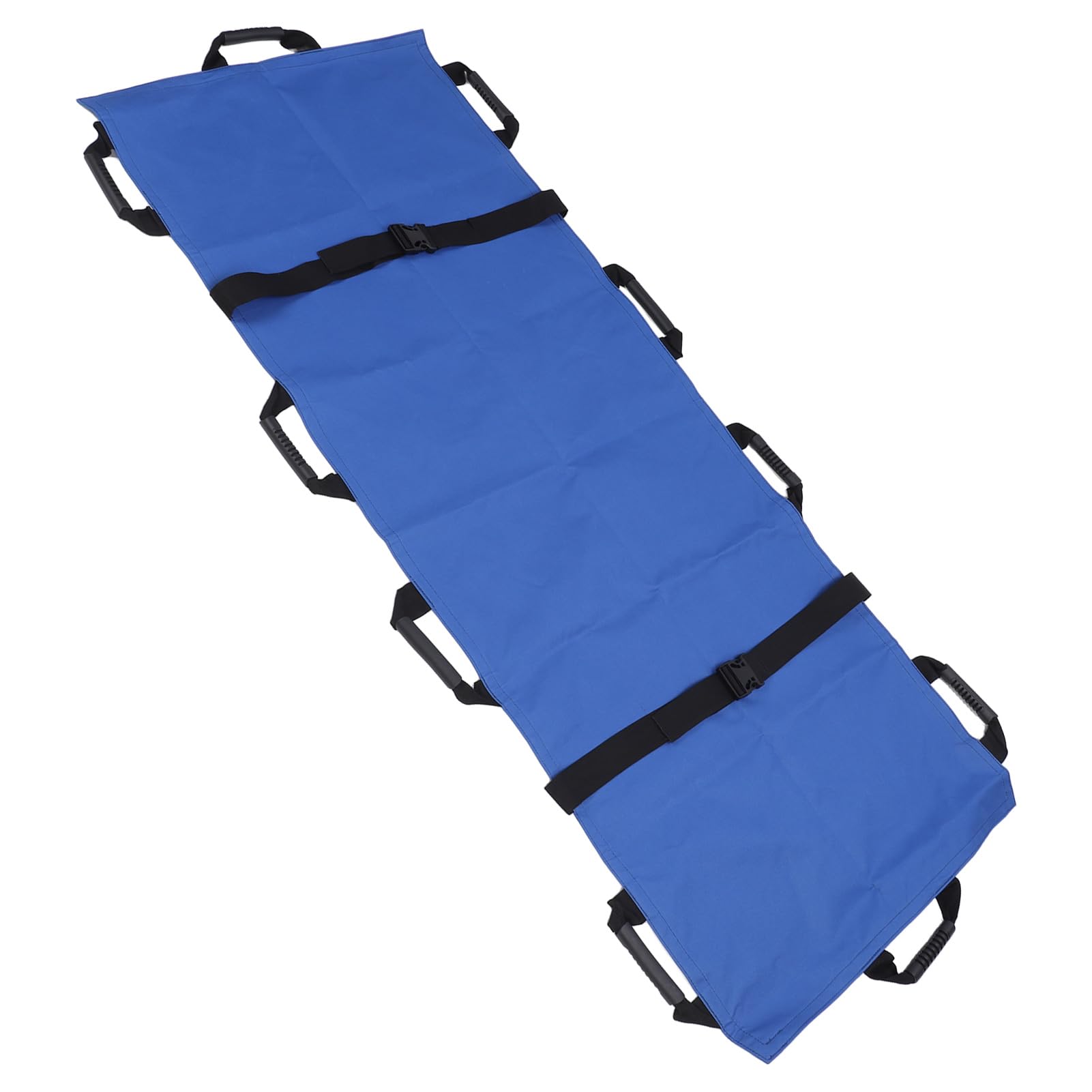 Almohadilla de posicionamiento para Cama con 10 Asas reforzadas para Levantar y reposicionar - Hoja de Transferencia de Hoja de Giro de Paciente Reutilizable Tela Oxford Azul