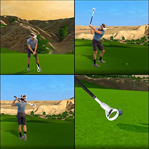 SOULWIT Golfschläger-Adaptergriffbefestigung für Oculus (Meta) Quest 2 (Rechts-Controller), VR-Erweiterungszubehör, Einfache Installation - Weiß - Image 6