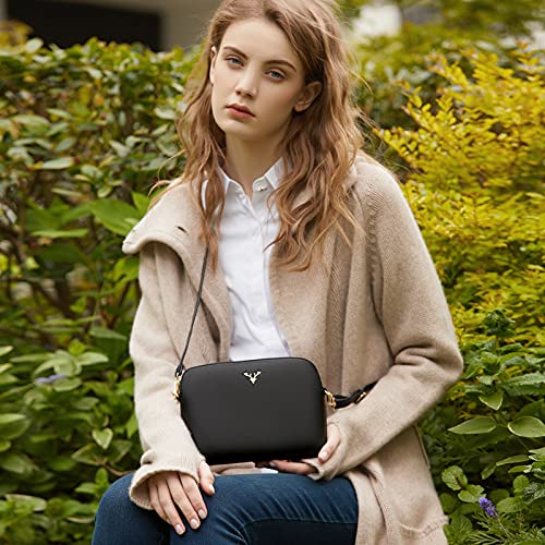 Small Crossbody Bag for Women, Vegan Leather Handbags for Women Shoulder Bag with Adjustable Strap, Ladies Wristlet Clutch for Party Holiday Travel - Image 4