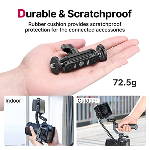 Image of ULANZI Magic Arm with Double Ballhead 1 /4 inch Screw, Compatible with Universal Monitor Mount for Camera, Video Shooting Photography Accessories Microphone Fill Light Bracket