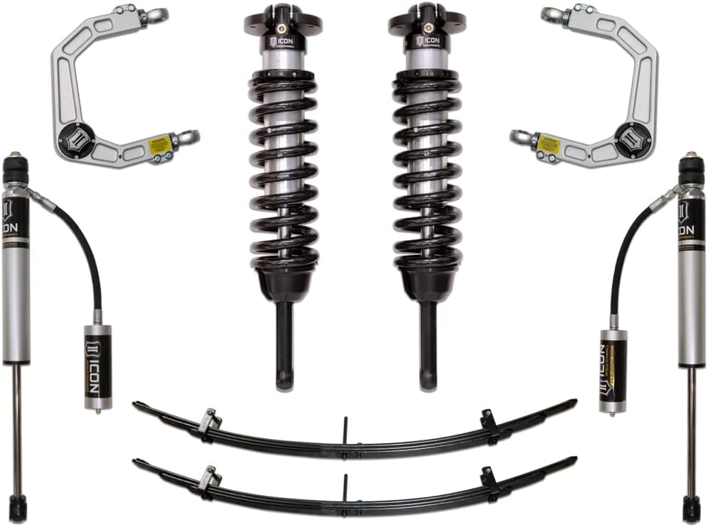 ICON Stage 3 Suspension System, Billet UCA, Compatible with 2005-15 Tacoma 0-3.5" lift / 16-Up 0-2.75" lift, K53003