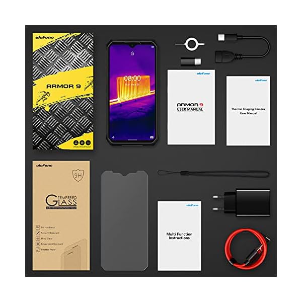 Rugged-Unlocked-Cell-Phones-Ulefone-Armor-9-Smartphones-with-Thermal-Imaging-Camera-8GB-128GB-Helio-P90-Android-10-64MP-Camera-Endoscoped-Supported-6600mAh-Battery-63-FHD-Screen-NFC-OTG Ulefone Rugged Unlocked Cell Phones, Armor 9 Smartphones with Thermal Imaging Camera, 8GB + 128GB, Helio P90 Android 10, 64MP Camera, Endoscoped Supported, 6600mAh Battery, 6.3" FHD+ Screen, NFC, OTG