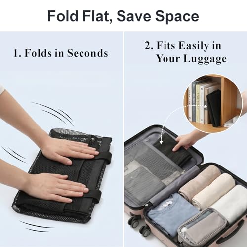 Mesh-Shower-Caddy-Portable-8-Pockets-S-Hook-Shower-Bag-for-Dorm-Camping-2-Handle-Quick-Dry-Hanging-Toiletry-Organizer-College-Dorm-Room-Essentials-for-Girls-Gym-Travel-Bathroom-Black