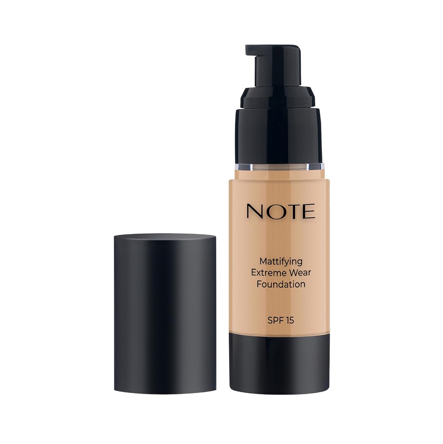 NOTE Mattifying Extreme Wear Liquid Foundation SPF 15 - Full Coverage Foundation Makeup - Matte for Oily and Combination Skin - 03-1 oz