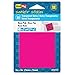 Redi-Tag SeeNote Stickies Transparent Sticky Notes, 50-Pack, 3 x 3 Inches, Neon Magenta (23774)