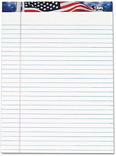 TOPS 75111 American Pride Writing Pad, Legal/Wide, 8 1/2 x 11 3/4, White, 50 Sheets (Pack of 12)