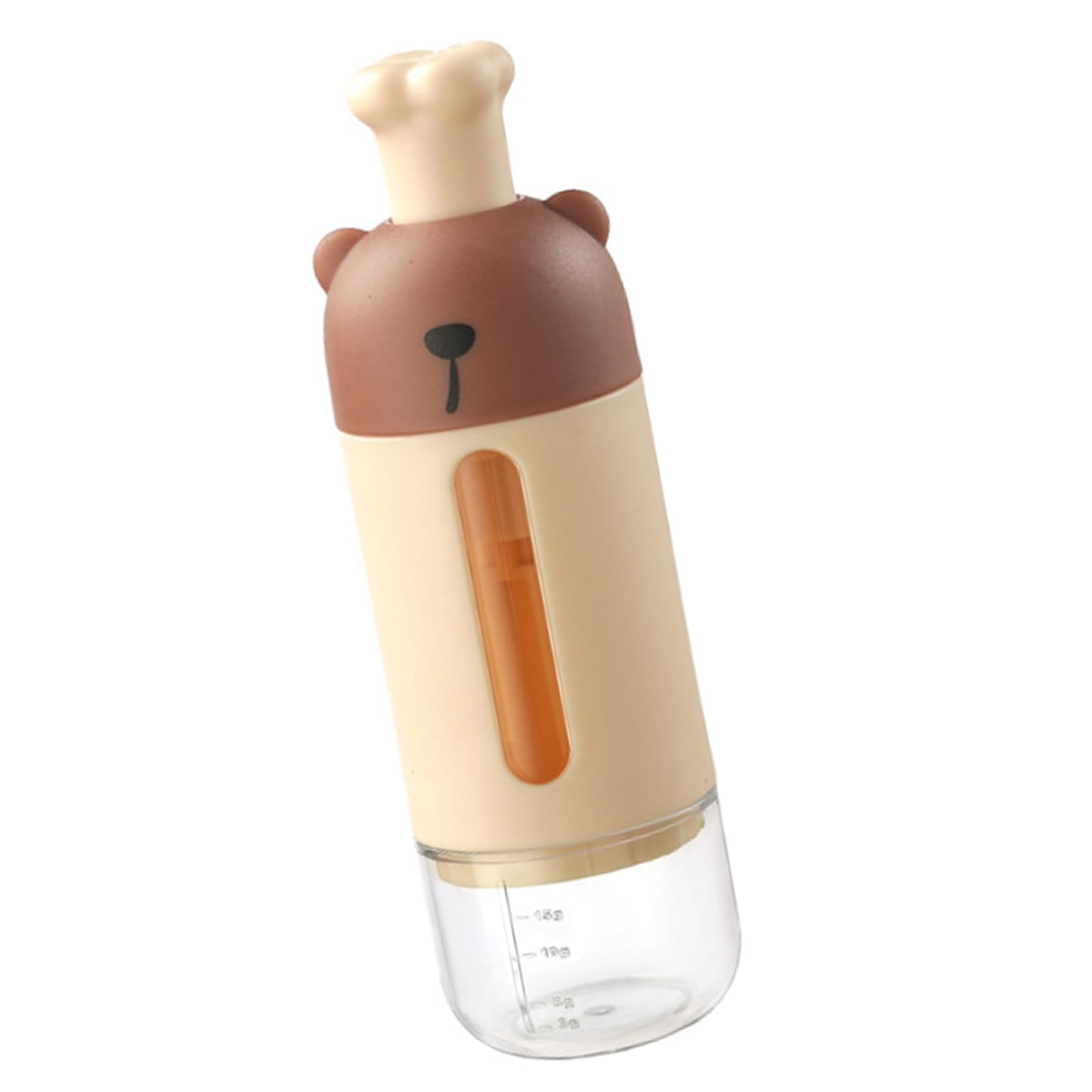NVOQILIN Condiment Dispenser Portioning Sealed Storage Container Space Efficient Kitchen Essential for Baking Supplies Measurement Condiment Jar