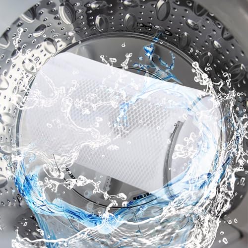 DOPENSPI 2 Stück Wäschenetz Schuhe, 35 x 18 x 18 cm Sneaker Wäschereinigungsbeutel aus Netzstoff Wiederverwendbar Schuhe Waschbeutel für Sportschuhe und BHs, Unterwäsche