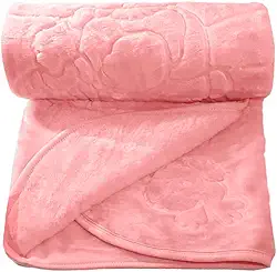 Cobertor Bebe Frio Intenso Menina Urso 0,90 cm x 1,05 m Toque Macio Antialergico