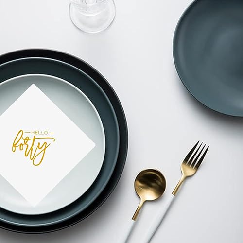 Miniatura 6 de Divertidas servilletas de cóctel de cumpleaños, paquete de 50 servilletas divertidas de papel para regalo de médico, broma de escritura cursiva fea