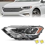 SOCKIR for Non Projector Models Headlight Assembly Fit for 2019-2023 Volkswagen VW Jetta LED DRL Projector Headlamp Left Driver Side (LH)