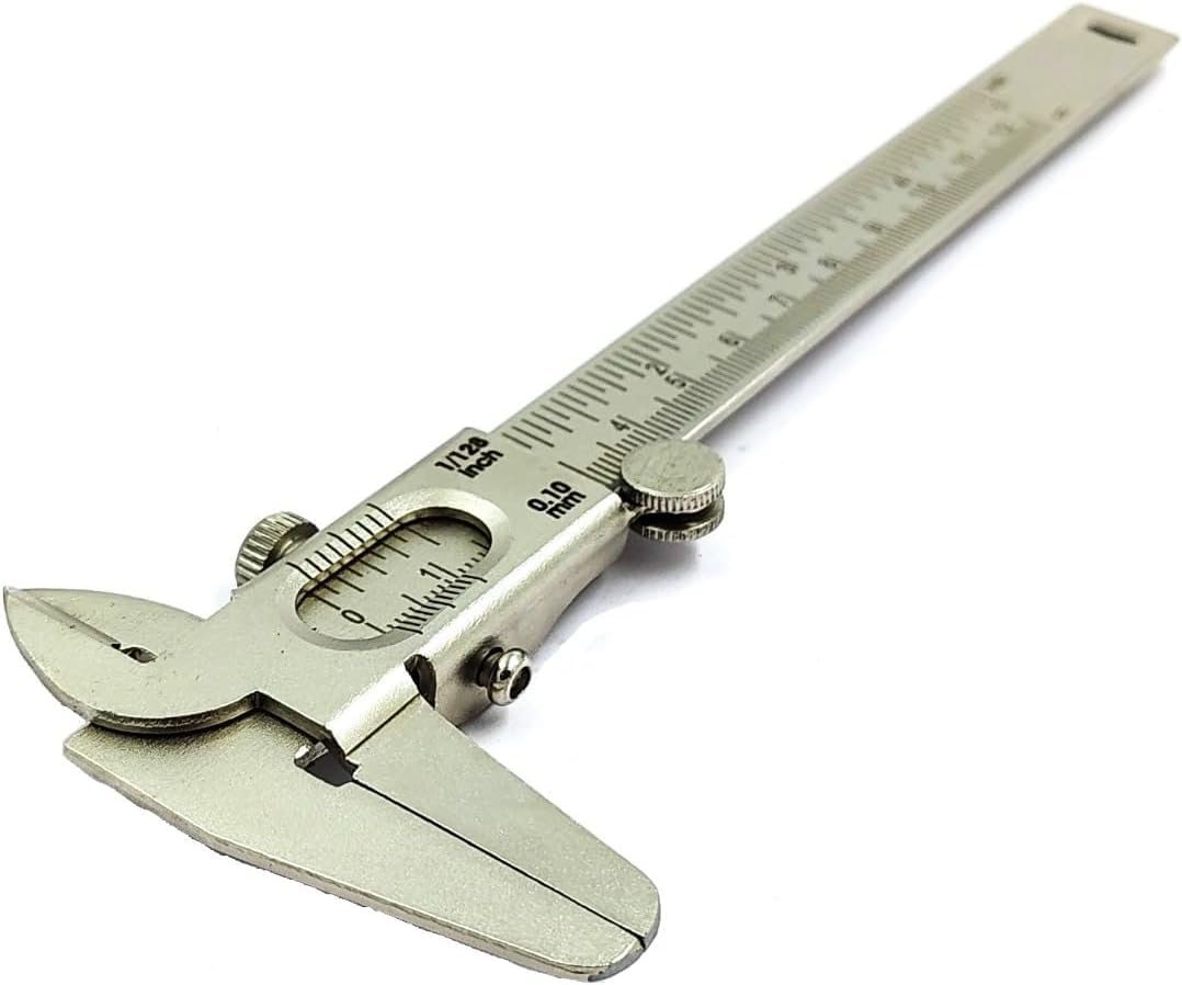 Non Digital Vernier Caliper Metric -Imperial Measuring System Tools Stainless Steel Body-image-34