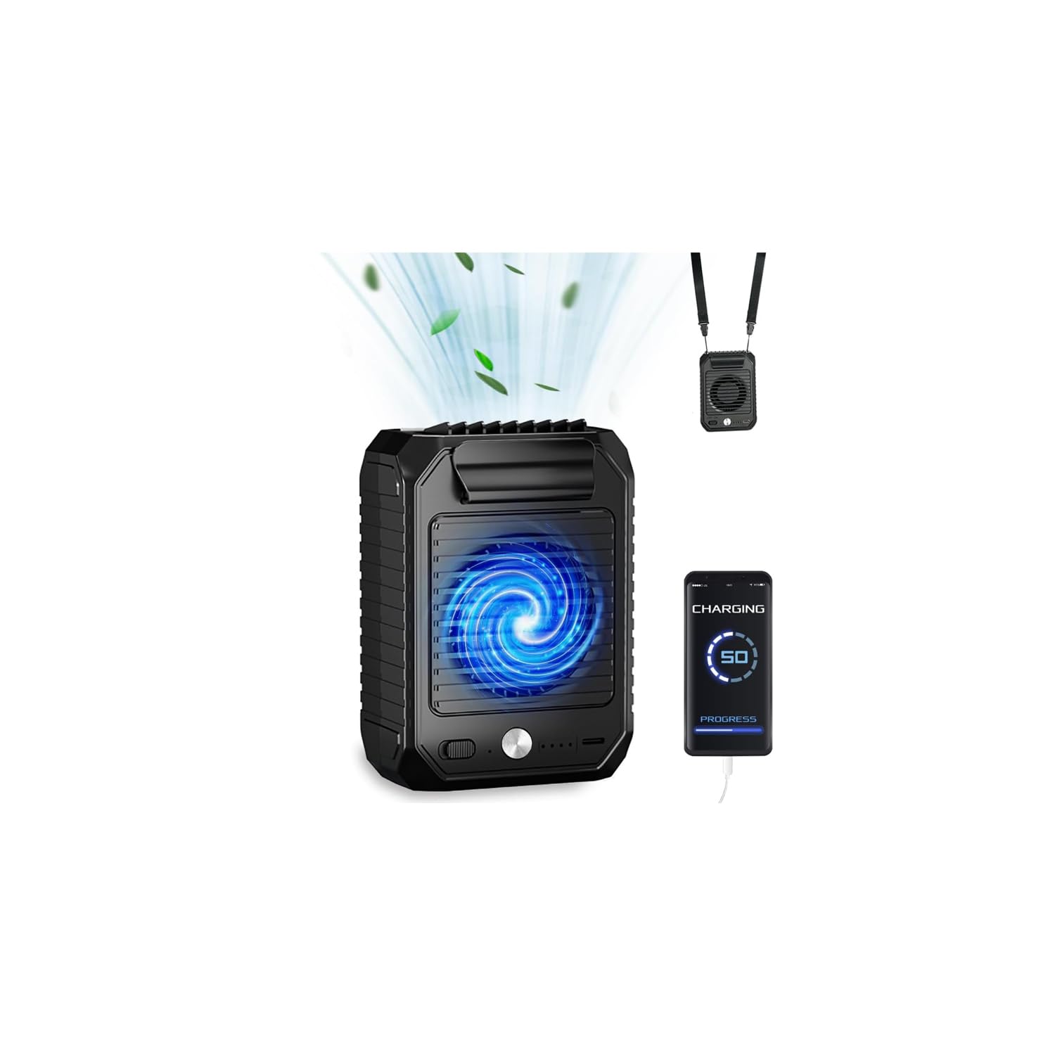 Outdoor Waist Mounted Fan 3個セット Amazon.co.jp: ZPO 腰掛けファン ベルトファン 腰掛け扇風機