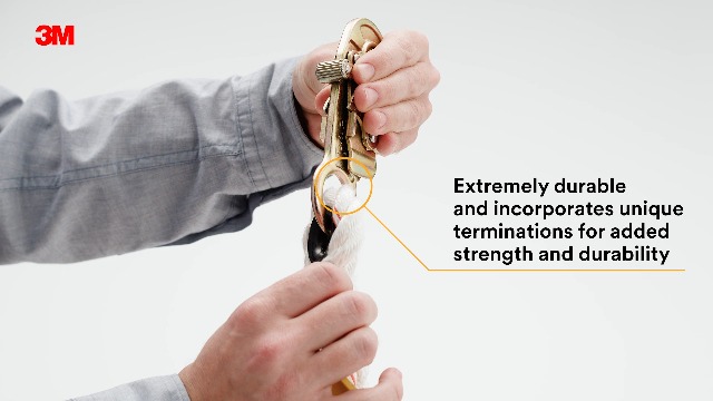 Image of 3M DBI-SALA 100' Vertical 58 inch Polyester And Poypropylene Blend Rope Lifeline Assembly With Self-Locking Snap Hook At One End And Taped At Other End