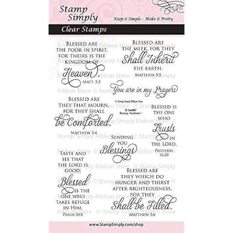 Stamp Simply - Blessings and Beatitudes One Christian Religious 4x6 Inch Sheet Cover