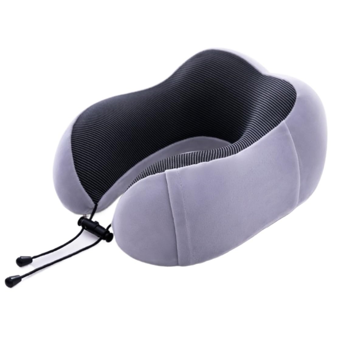 Cuscino da Viaggio Cuscino da Collo Cuscino da viaggio in memory foam con supporto per la testa per aereo, auto, treno, casa Cuscino da Viaggio Aereo(Grey)