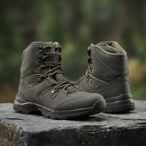 Image of Liberty Freedom SHIKHAR-4 Black & Olive Green Casual Lacing Boots for Men