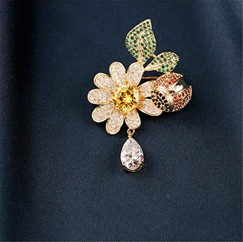 Broche à fleurs pour femmes, corsage de haute finition pour manteau chic