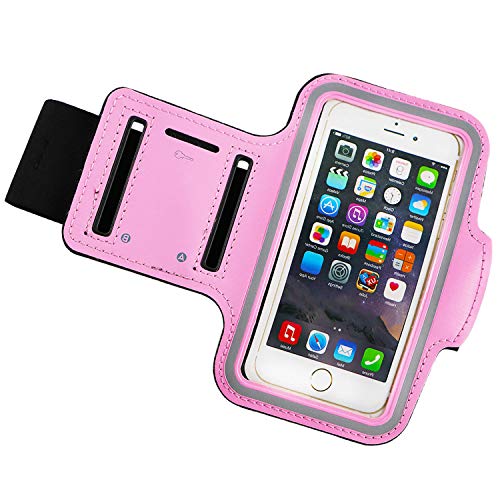 Tresound Water Resistant Cell Phone Armband Case for iPhone 11, 11 Pro Max, Xr, Xs Max, 8+, 7+, 6+, Galaxy S10+, S9+, S8+, A8+, Notes, with Adjustable Elastic Band & Key Holder for Running, Walking,