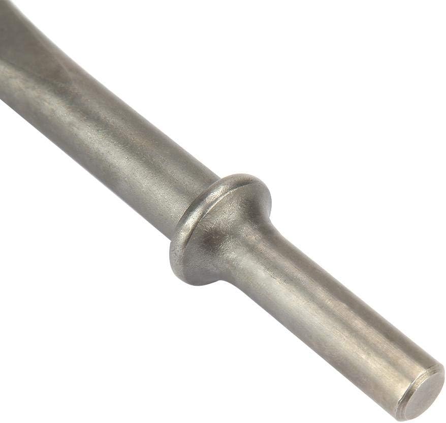 5pcs Pneumatic Chisel Set Molybdenum Steel Round Handle 10mm Shank for Air Hammer Tools 4.9in Length