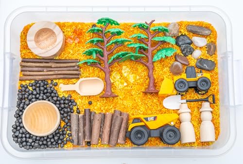 Construction Sensory Bin Kit for Kids –...
