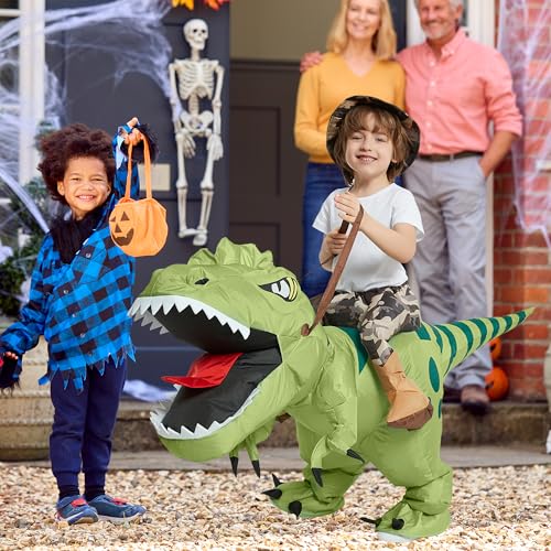 Disfraz Inflable de Dinosaurio T Rex para Niños miniatura 2