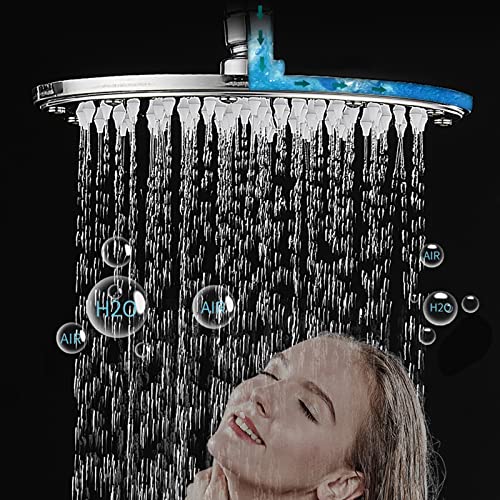 Pommeau de douche carré 12 pouces chrome fixe encastrable pour salle de bain - 6