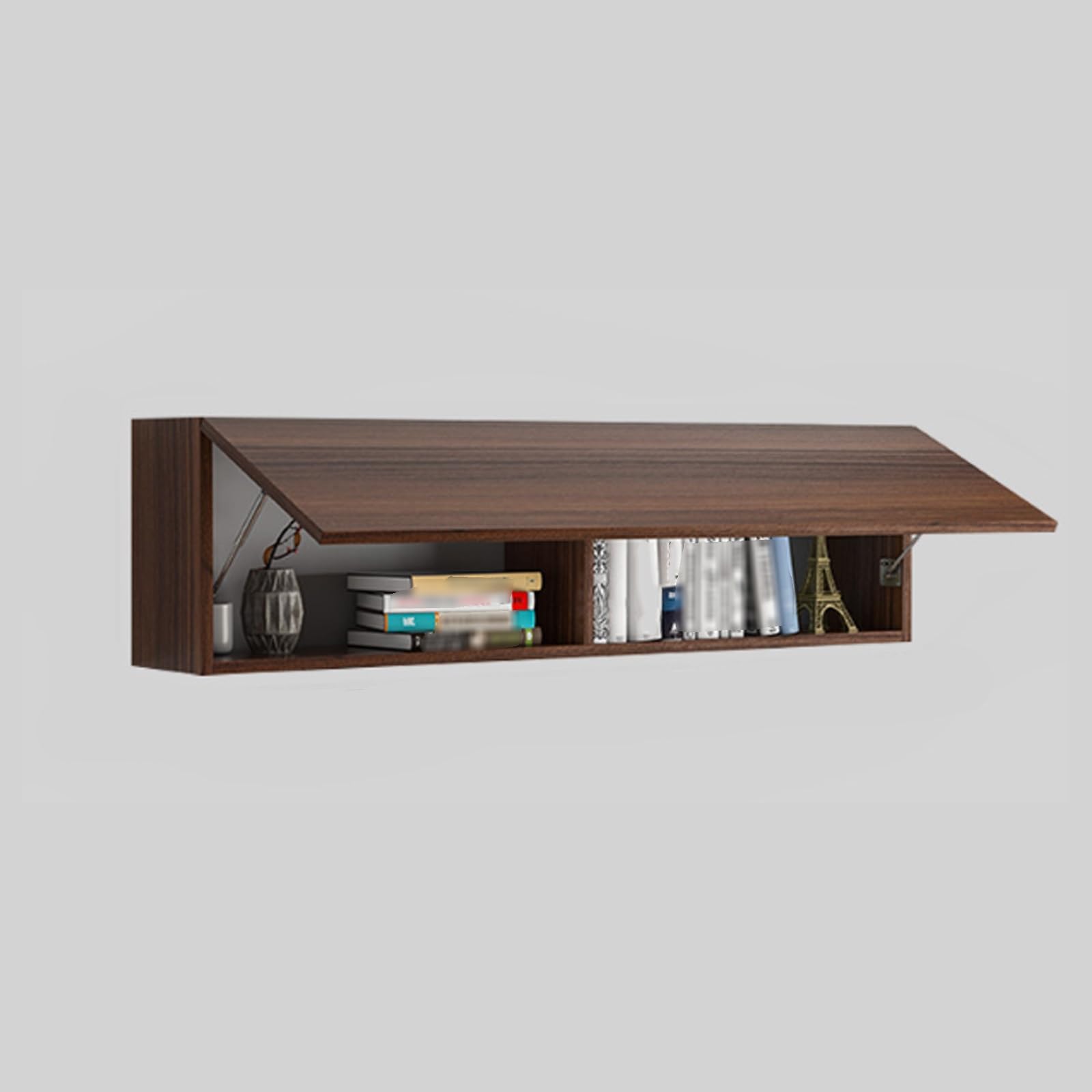 Armoire murale bois massif meuble suspendu gain de place pour chambre et bureau