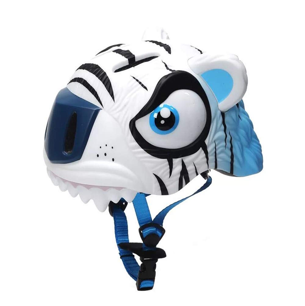 Heemtle Cute 3D Tiger Bike Skateboard Cycling Skate Outdoor Sports Kids Helmet Protective Safety Comfortable Adjustable Helmet Girls Boys Teens Toddler (Adjustable:54-62cm)