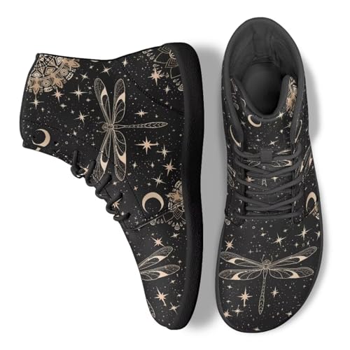 Image of Binienty Zero Drop Sole Barefoot Men's Women's PU Leather Flat Minimalist Barefoot Sneakers Athletic Shoes Waterproof