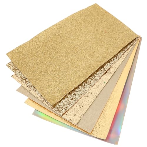 EXAOMBLE 6-teiliges Kunstleder Bastelmaterial Set