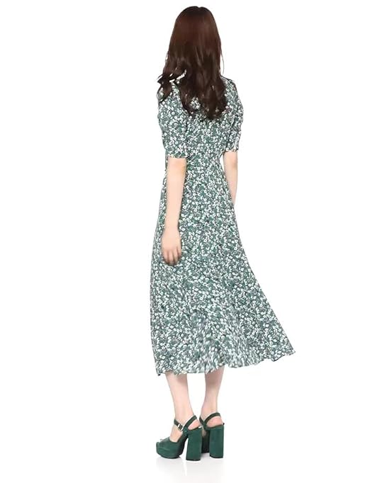 Amazon Co Jp フレイ アイディー ワンピース カシュクールフラワーワンピース レディース Lav 日本 0 日本サイズ7 号相当 服 ファッション小物