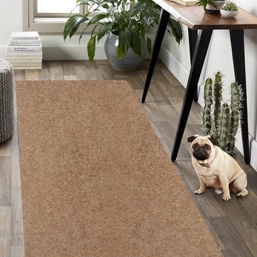 Weidear Hallway Runner Rug 2x6ft, Non-Slip, Washable, Sand