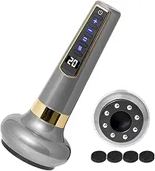 Máquina de ventosa elétrica com 12 modos de sucção para celulite gorda, ferramenta portátil de massagem de celulite, massagem profunda de tecidos e dispositivo de ventosa a vácuo de drenagem linfática