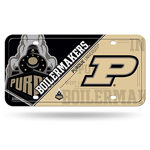 Rico Industries NCAA Purdue Boilermakers Metal License Plate Tag
