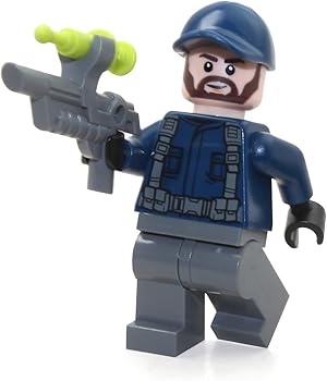 LEGO Jurassic World Dominion Minifigure - Dinosaur Guard with Beard and Tranquilizer Gun