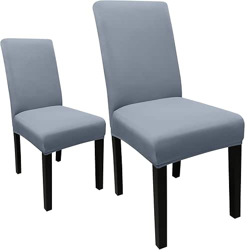 JQinHome Dining Chair Covers Dining Room Chair Slipcovers, 2 Pack