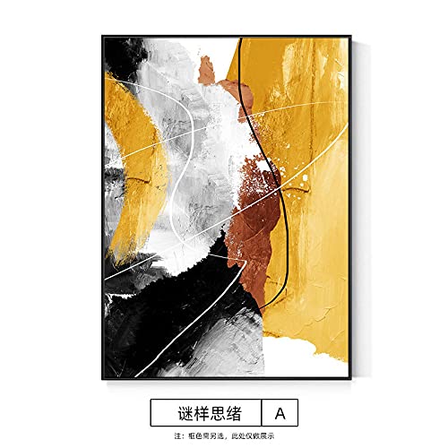 Cuadro abstracto nórdico decoración de oficina lienzo moderno minimalista 2